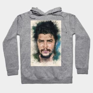 Ernesto CHE Guevara Abstract Watercolor Portrait Hoodie